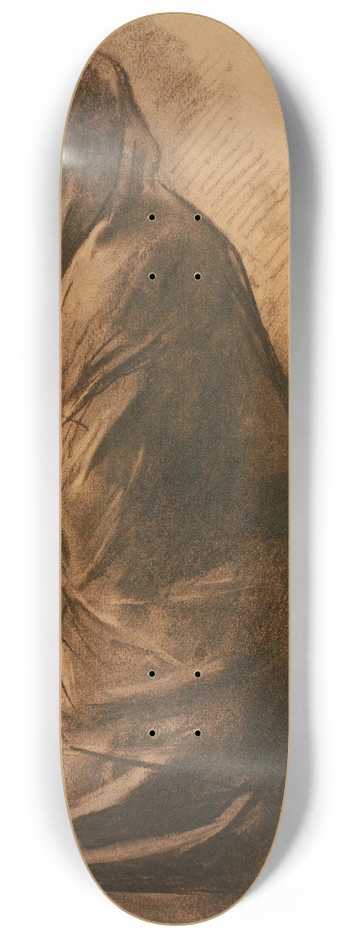 Arcadi Mas i Fondevila - Figure kneeling 8.25 inch art skate deck