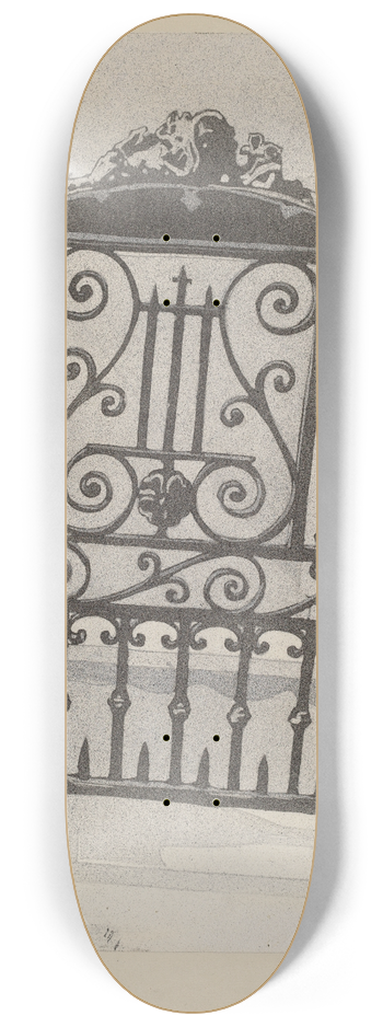 Arelia Arbo - Cast and Wrought Iron Gate 8.25 inch art skate deck