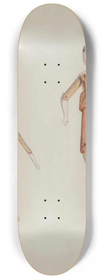Arelia Arbo - Jointed Wooden Dolls 8.25 inch art skate deck