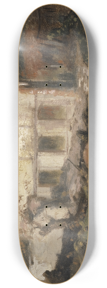 Arnold Bcklin - Destroyed House near Kehl 8.25 inch art skate deck