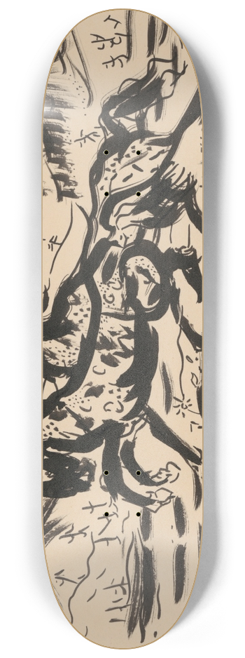 Arnold Peter Weisz-Kubnan - Galloping horses 8.25 inch art skate deck