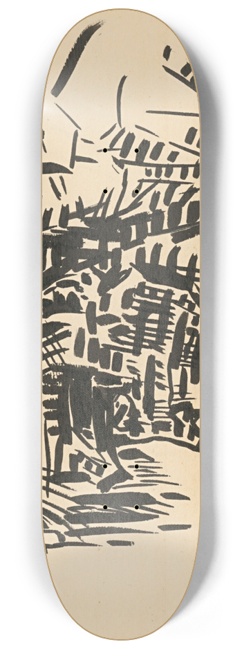 Arnold Peter Weisz-Kubnan - Head (Self-portrait as P. Kubnan) 8.25 inch art skate deck