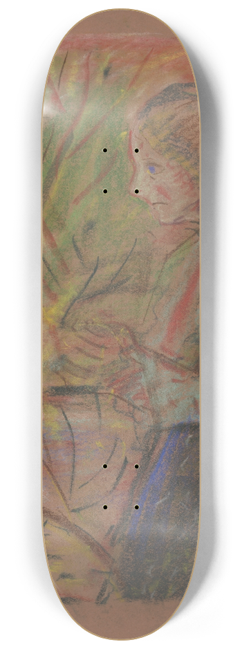 Arnold Peter Weisz-Kubnan - Old Woman 8.25 inch art skate deck