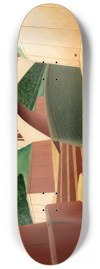 Arnold Wiltz - Spillway, Ashokan Dam 8.25 inch art skate deck