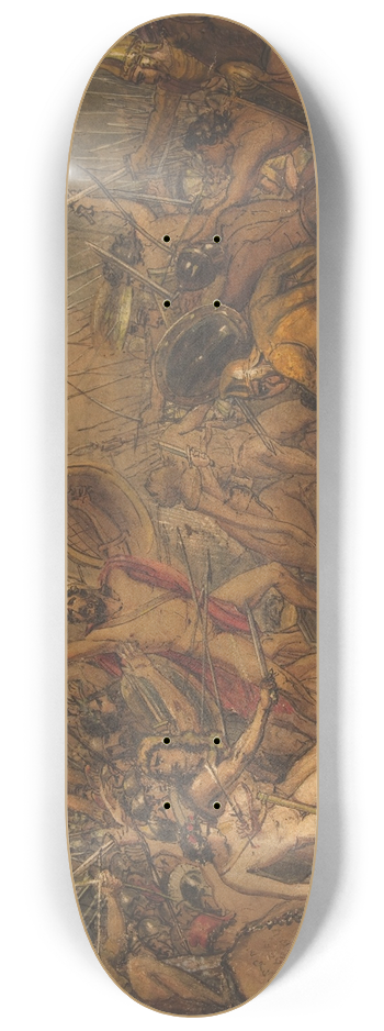 Franois Joseph Heim - Battle Scene 8.25 inch art skate deck