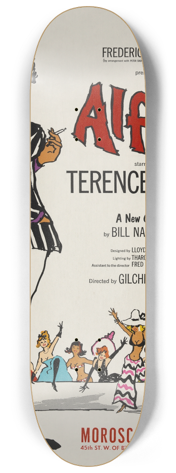 Artcraft Lithograph - Alfie 8.25 inch art skate deck