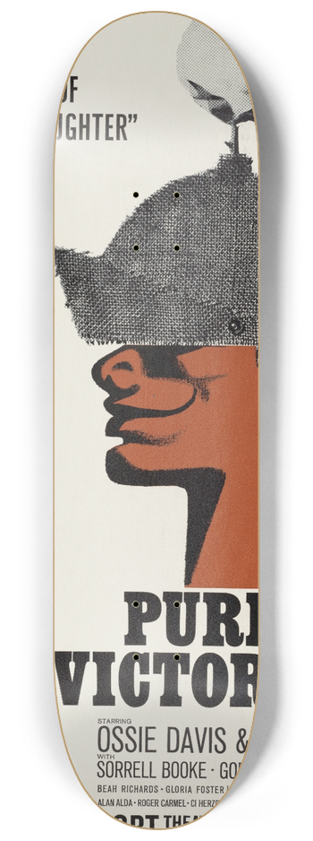 Artcraft Lithograph - Purlie victorious 8.25 inch art skate deck