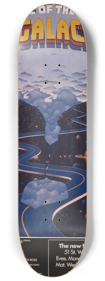 Artcraft Lithograph - Via galactica 8.25 inch art skate deck