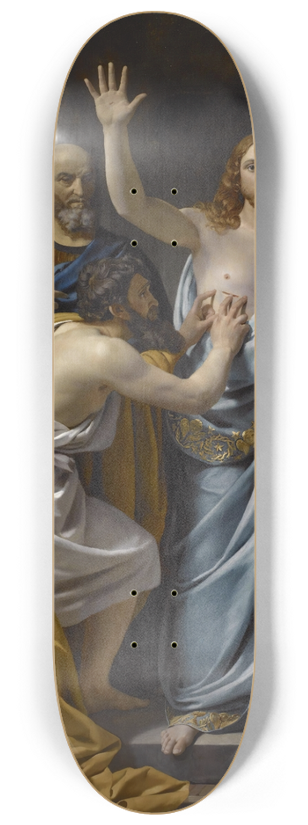 Franois-Joseph Navez - The Incredulity of Saint Thomas 8.25 inch art skate deck
