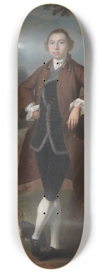 Arthur Devis - William Farington Of Shawe Hall, Lancashire 8.25 inch art skate deck