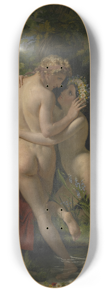 Franois-Joseph Navez - The Nymph Salmacis and Hermaphroditus 8.25 inch art skate deck