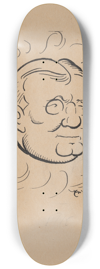 Arthur Henry Young - Finley Peter Dunne 8.25 inch art skate deck