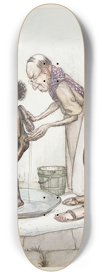 Arthur Rackham - The Blackamoor 8.25 inch art skate deck