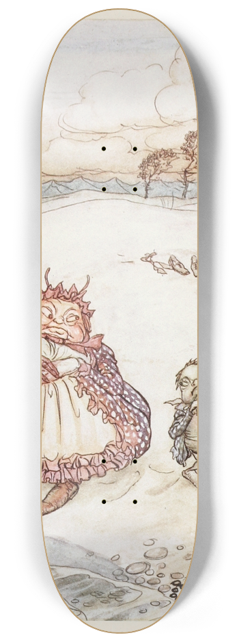 Arthur Rackham - The Crab and his Mother 8.25 inch art skate deck