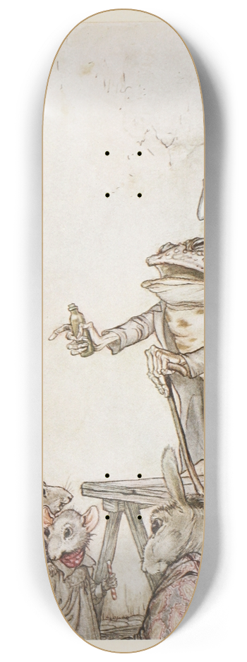 Arthur Rackham - The Quack Frog 8.25 inch art skate deck