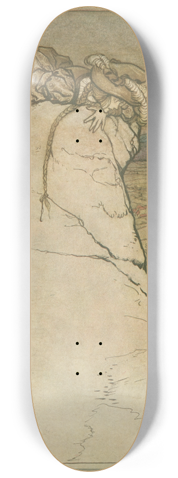 Arthur Rackham - What, indeed, could she do 8.25 inch art skate deck
