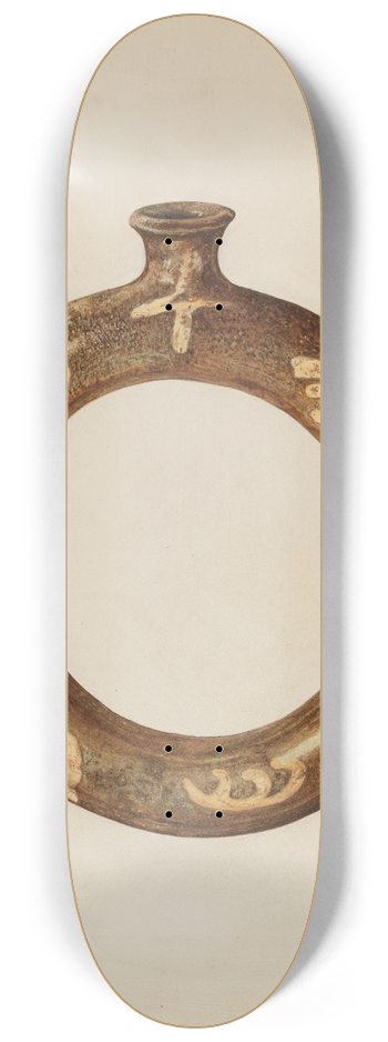Arthur Stewart - Ring-shaped Pottery Bottle 8.25 inch art skate deck