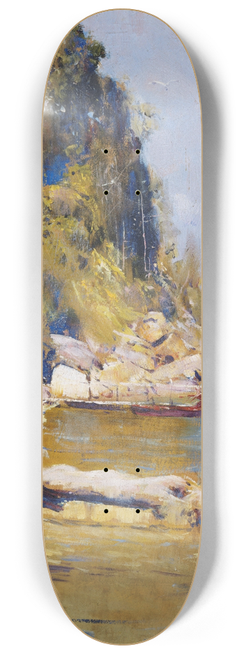 Arthur Streeton - From my camp (Sirius Cove) 8.25 inch art skate deck