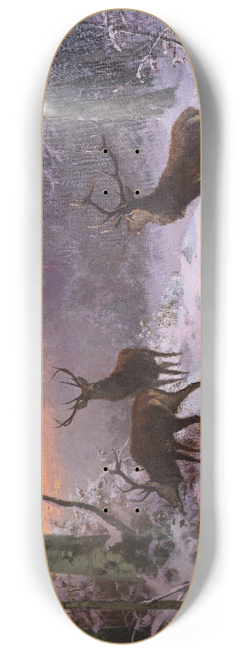 Arthur Thiele - Wild im Winterwald 8.25 inch art skate deck