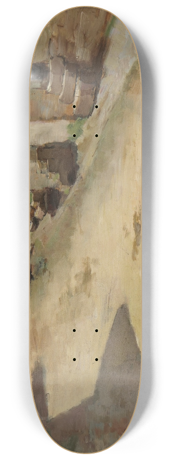 Arthur Wesley Dow - Rue Abbes Tanguy, Pont Aven 8.25 inch art skate deck