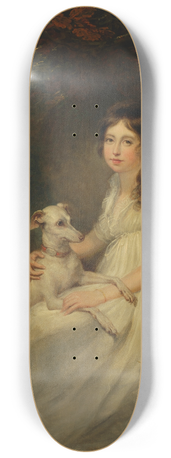 Arthur William Devis - Portrait of Miss Ann Goldsmid (1782-1811) 8.25 inch art skate deck