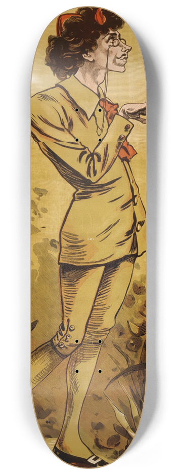 A.S. Seer's Litho. - Bunthorne in Patience 8.25 inch art skate deck