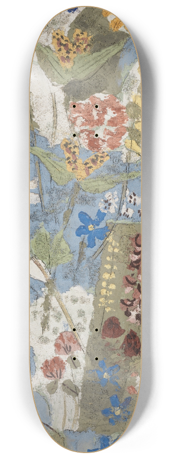 August Babberger - Blumen 8.25 inch art skate deck