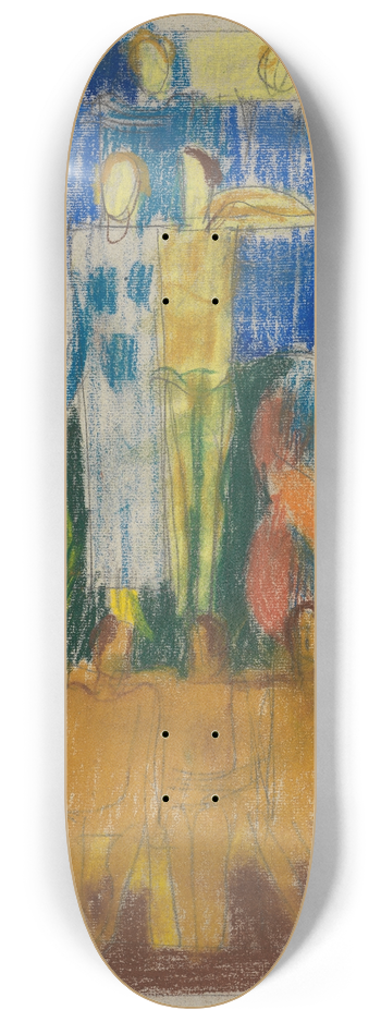 August Babberger - Brutliches Paar 8.25 inch art skate deck