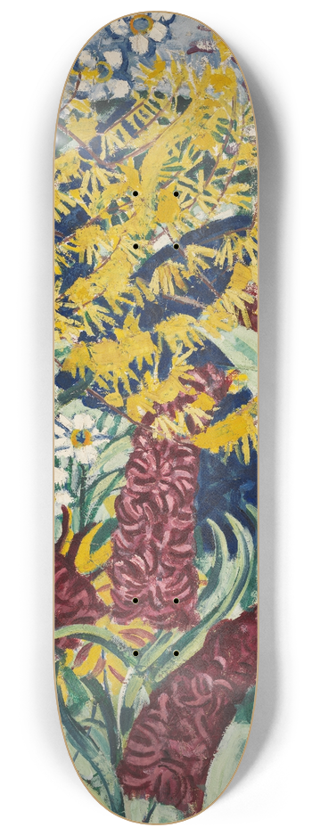 August Babberger - Gartenblumen I 8.25 inch art skate deck