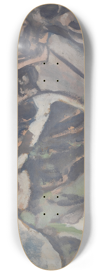 August Babberger - Graue Berglandschaft 8.25 inch art skate deck