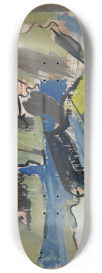 August Babberger - Regenwolken ber der Balmalp 8.25 inch art skate deck