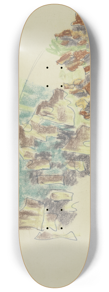 August Babberger - Study of plants 4 8.25 inch art skate deck