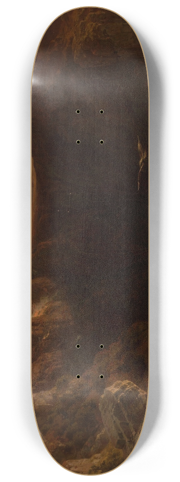 August Behrendsen - Evening in the mountains 8.25 inch art skate deck