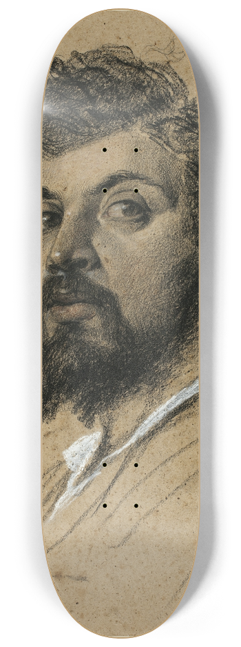 Auguste Barthlmy Glaize - Self-Portrait 8.25 inch art skate deck