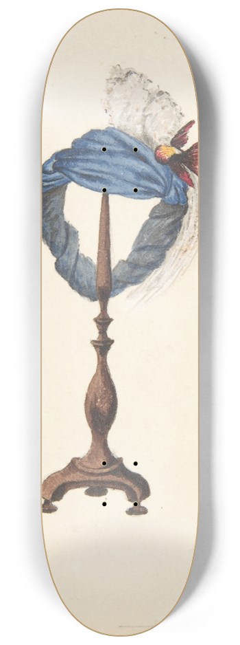 Auguste Flix - A Hat on a Stand 8.25 inch art skate deck