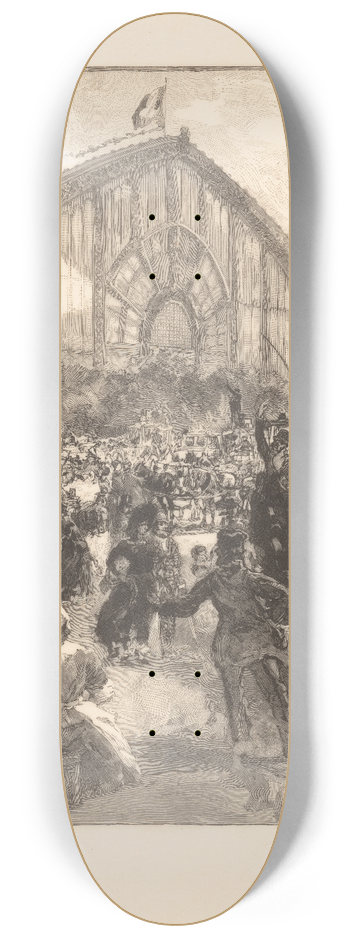 Auguste Louis Lepre - Le Palais de Machines 8.25 inch art skate deck