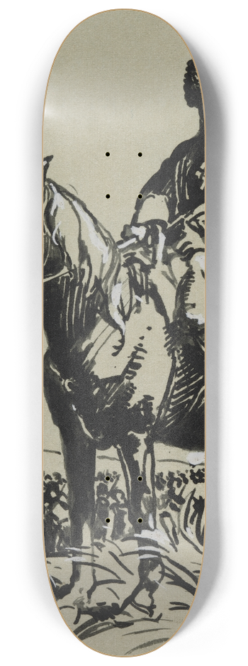 Auguste Louis Lepre - Officier de Cosaques 8.25 inch art skate deck