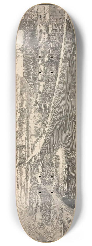 Auguste Louis Lepre - Paris under Snow 8.25 inch art skate deck