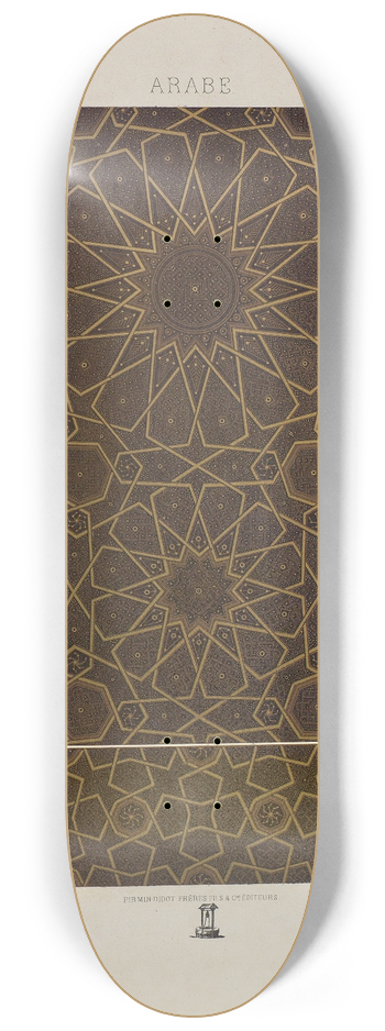 Auguste Racinet - Arabe 8.25 inch art skate deck