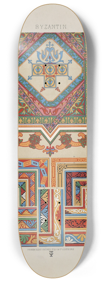 Auguste Racinet - Byzantin 3 8.25 inch art skate deck