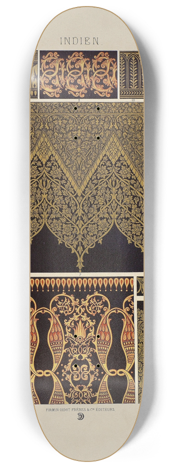 Auguste Racinet - Indien 2 8.25 inch art skate deck