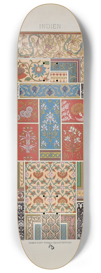 Auguste Racinet - Indien 3 8.25 inch art skate deck