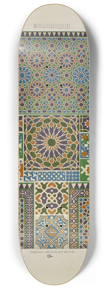 Auguste Racinet - Mauresque 8.25 inch art skate deck