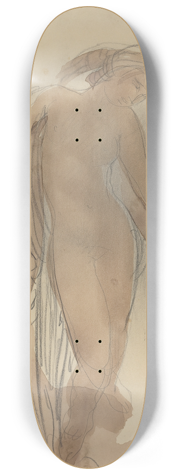 Auguste Rodin - Figure Facing Forward 8.25 inch art skate deck