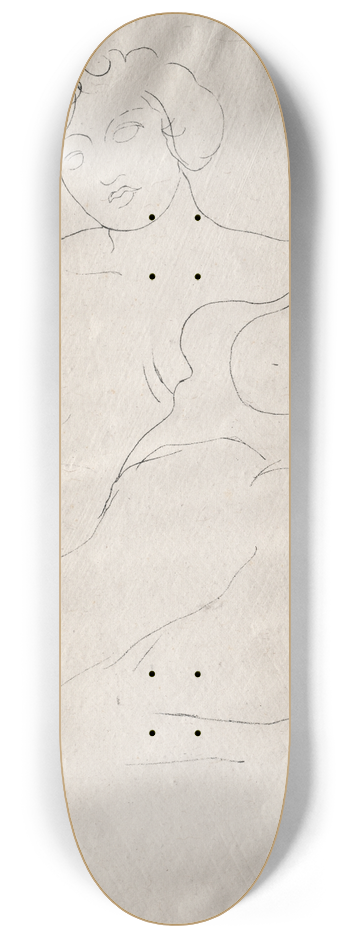 Auguste Rodin - Two Figures 8.25 inch art skate deck