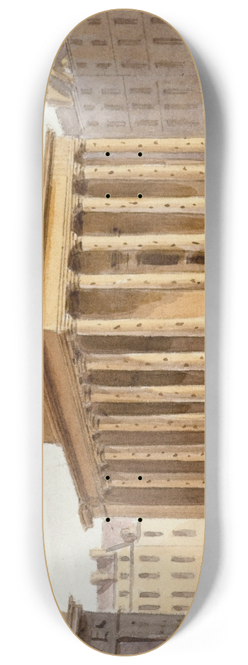 Auguste-Sbastien Bnard - Chapelle expiatoire du duc de Berry. 8.25 inch art skate deck