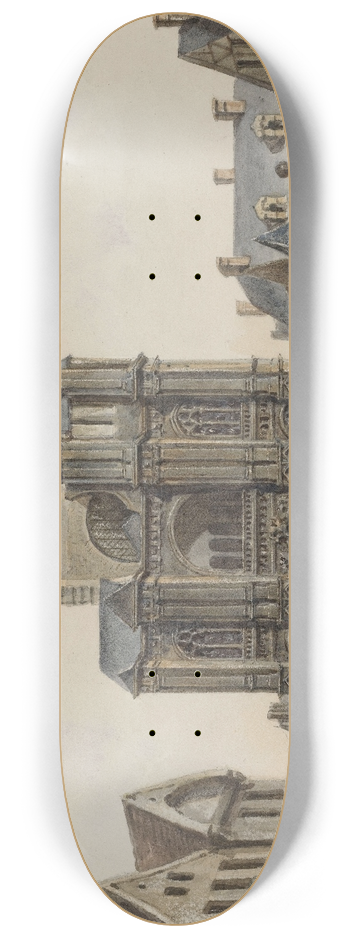 Auguste-Sbastien Bnard - Eglise Saint Eustache 8.25 inch art skate deck
