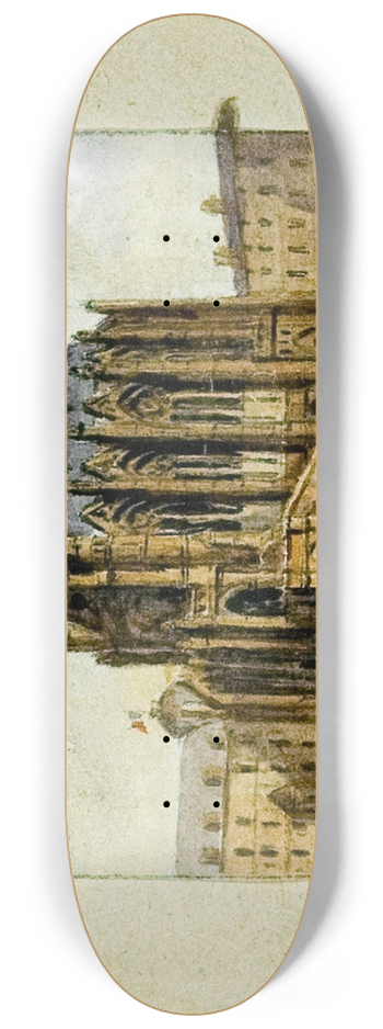 Auguste-Sbastien Bnard - La Sainte Chapelle. 8.25 inch art skate deck