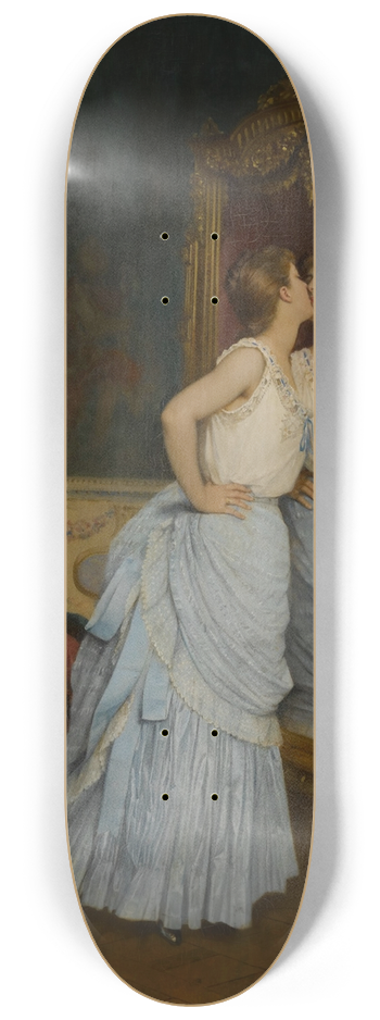Auguste Toulmouche - Le miroir 8.25 inch art skate deck