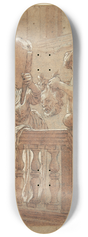 Augustin Braun - Judith fremviser Holofernes afhuggede hoved for folket 8.25 inch art skate deck